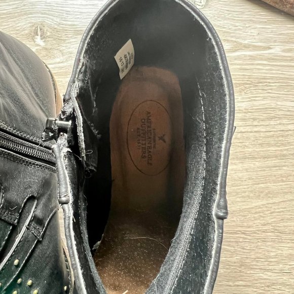 Black studded ankle booties - Picture 4 of 5